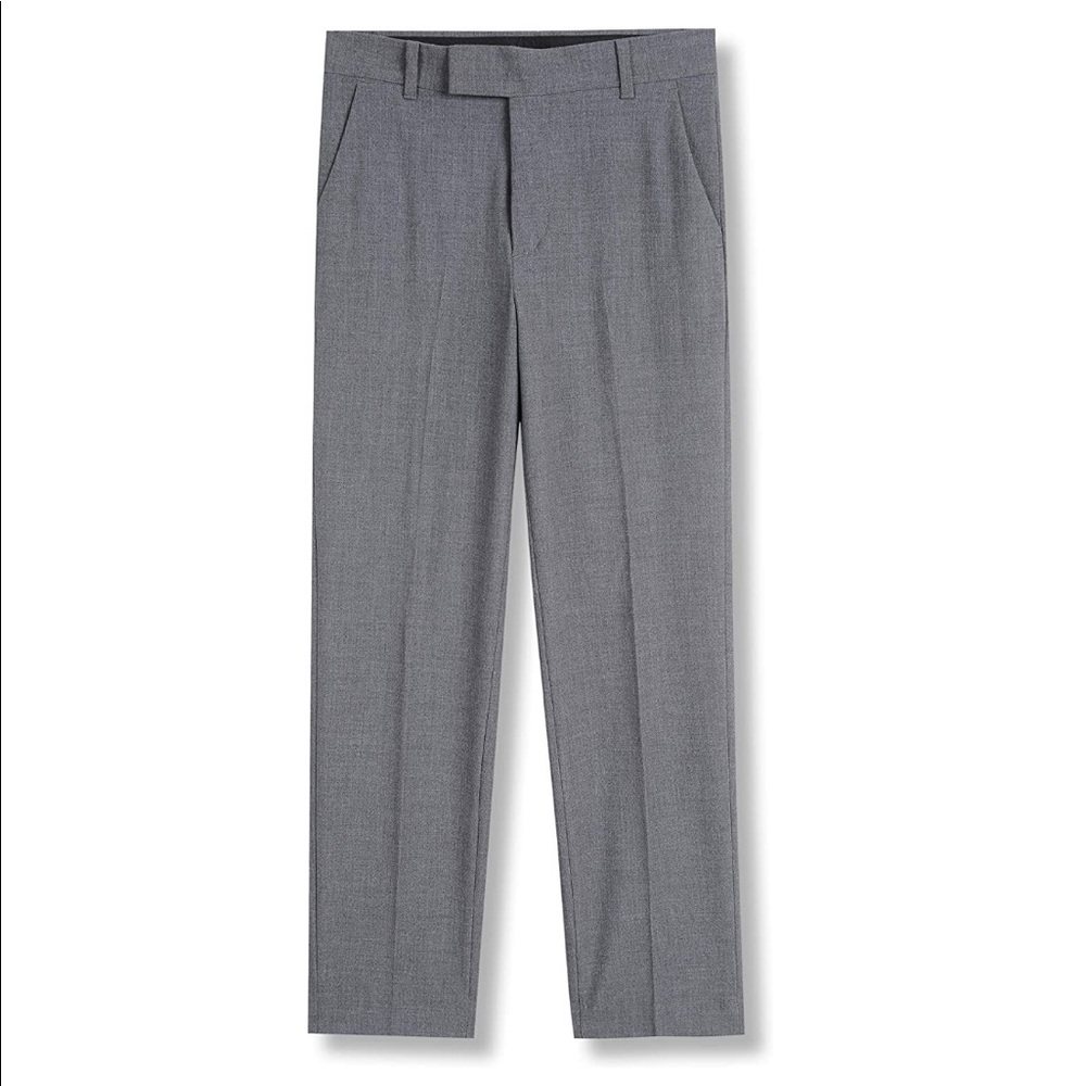 Calvin Klein Boys Flat Front Dress Pant - Stretch